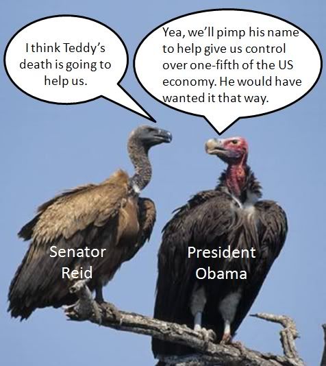 Democrat Vultures plotting after Kennedy's death - Reid
