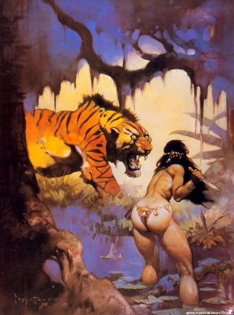 Frank Frazetta - The Beauty & the Beast