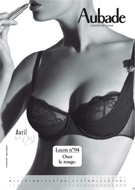 Aubade Lingerie - Calendar 2009