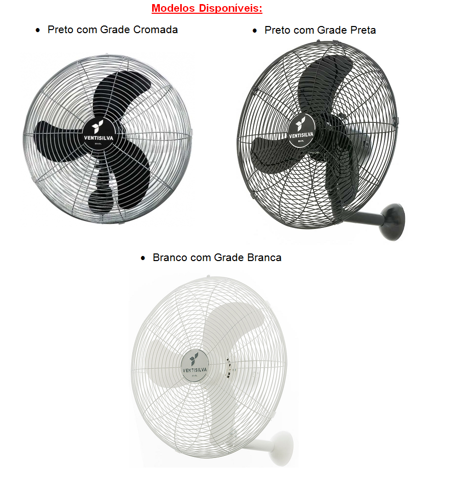 Ventilador De Parede 50 Cm Ventisilva Venti50p Frete Grátis - R$ 248,80 ...