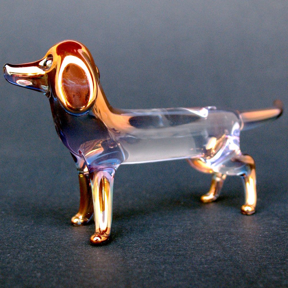 dachshund crystal figurines