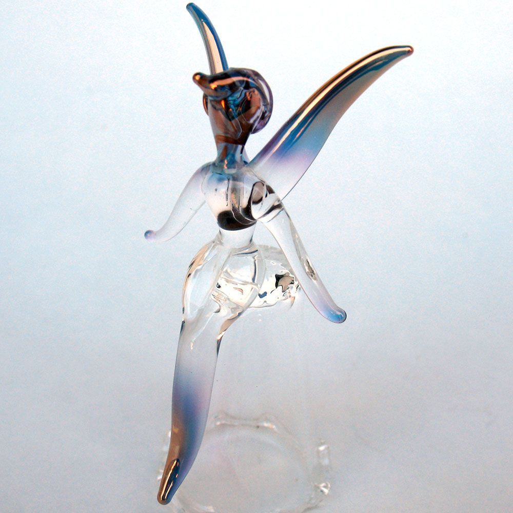 blown glass fairy figurines