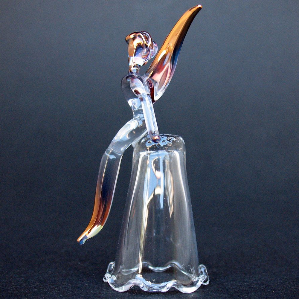 blown glass fairy figurines