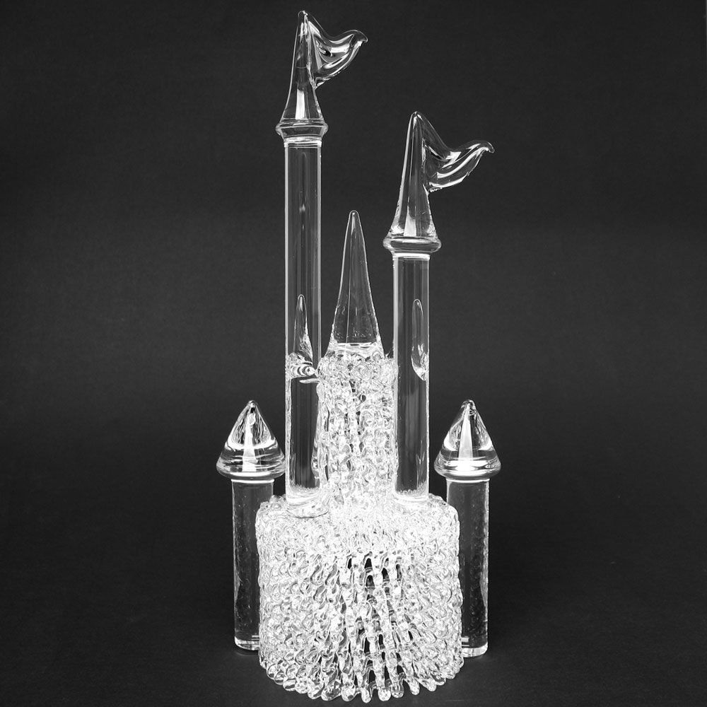 Glass Castle Wedding Cake Topper Glass Castle Wedding Cake Topper