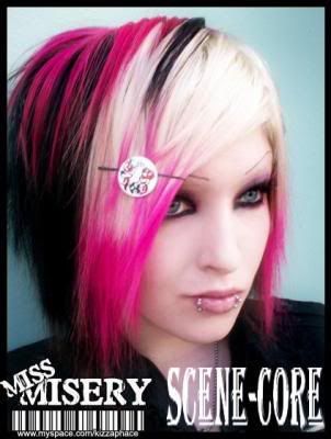 pink hairstyles on Pinkblackwhitehair Jpg Picture By Kriskyxbizcuit   Photobucket