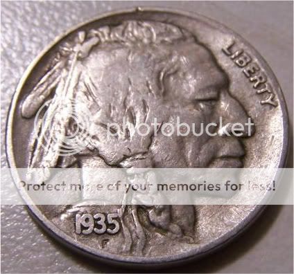 1935 P Buffalo Nickel Nice Grade  FULL DATE   US 