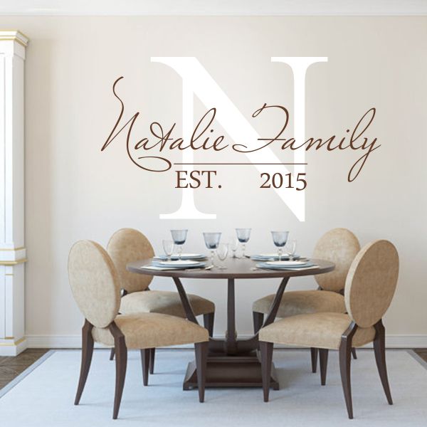 Personalized Custom Family Name Wall Sticker Vinyl Quote Bedroom Art Decor Large Personalized Custom Family Name Wall Sticker Vinyl Quote Bedroom Art Decor Large