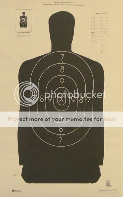 125 B 29 NRA Shooting Targets Official Police Silhouette14x29 MADE 