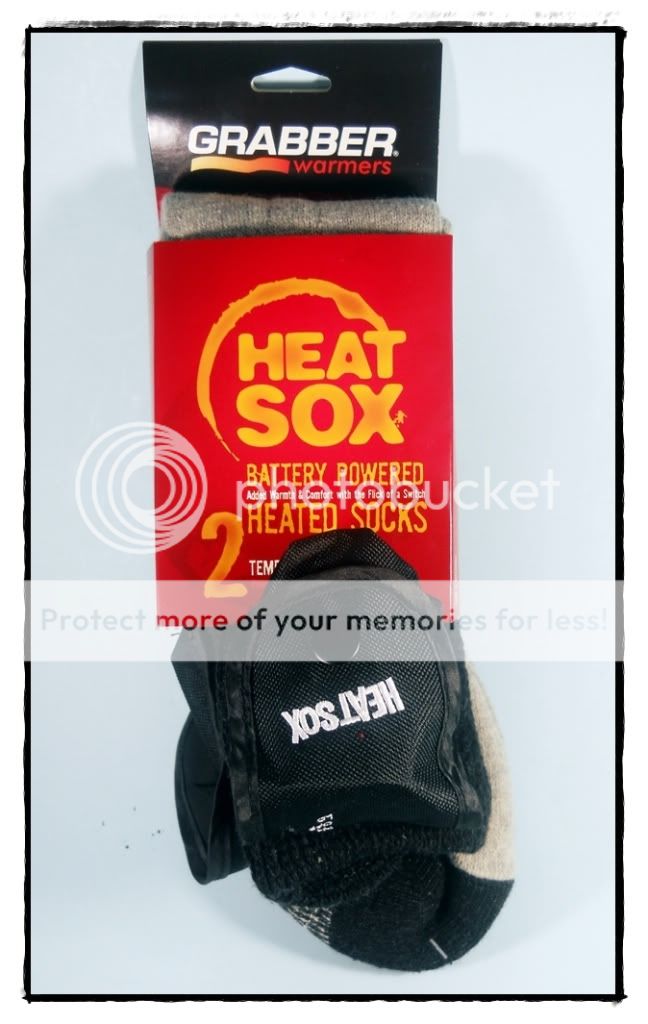 MEDIUM Grabber Heat Sox Battery Powered Socks Mens 5 9 Womens 6 10 