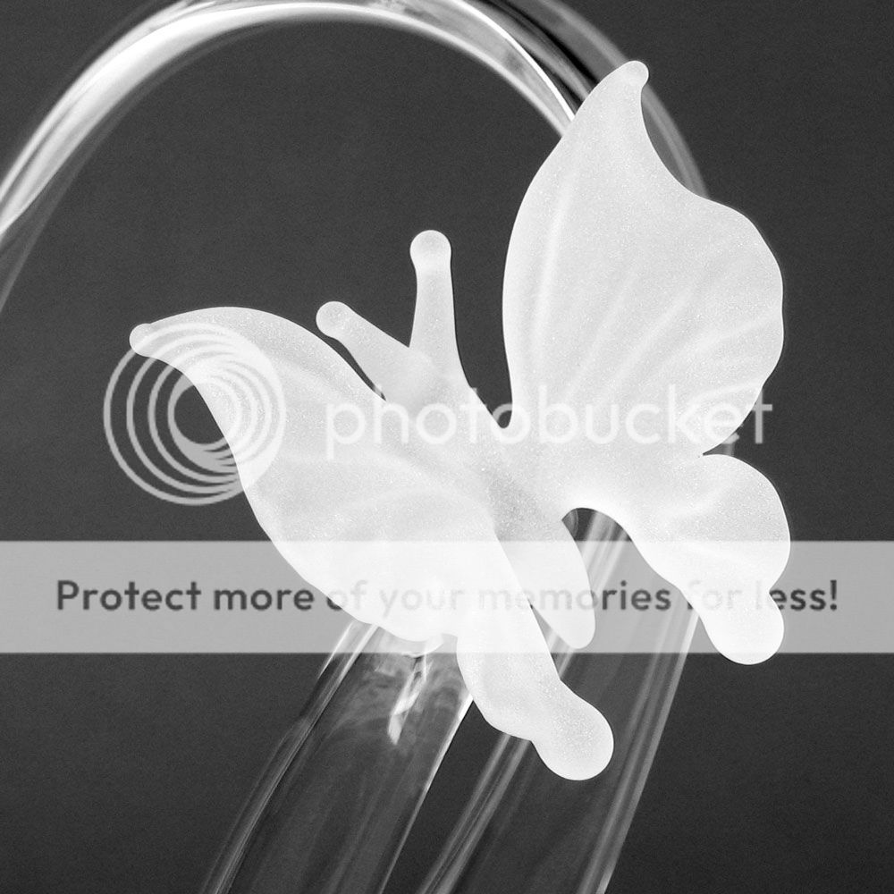 Butterfly Butterflies Glass Wedding Cake Top Topper